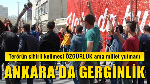 'Özgürlük' adı altında terör propagandasına millet geçit vermedi