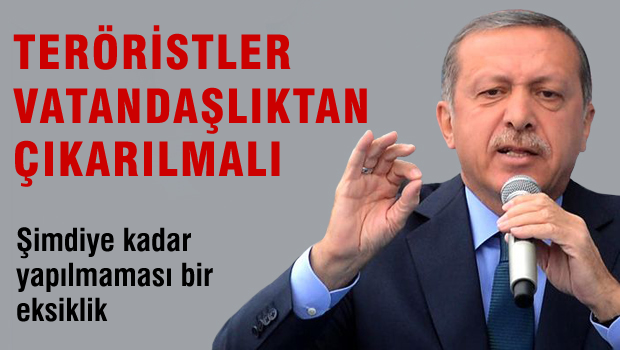 Teröristlerle 'Vatandaşlıktan Çıkarılmak' dahil her türlü mücadele yapılmalı