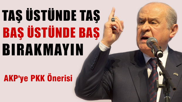 Üç gün süre verin, Taş üstünde taş, Baş üstünde baş bırakmayın