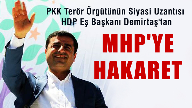 Terör Örgütünün Partisi HDP Eş Başkanı Demirtaş'tan MHP'ye Ağır Sözler