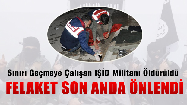 Sınırı geçmeye çalışan 1 IŞİD'li öldürüldü