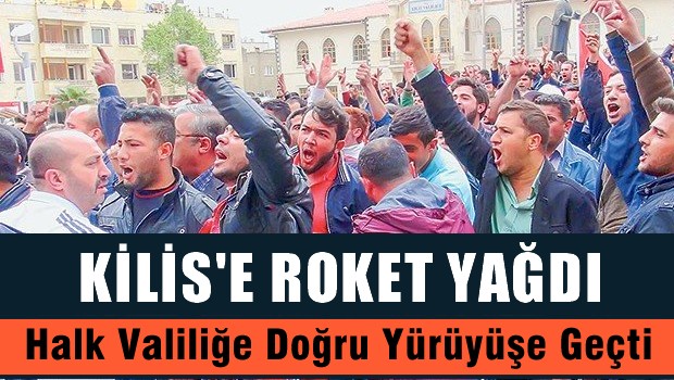 Kilise roket yağıyor halk, valiliğe yürüdü