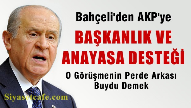 Bahçeli'den başkanlık ve yeni anayasaya destek