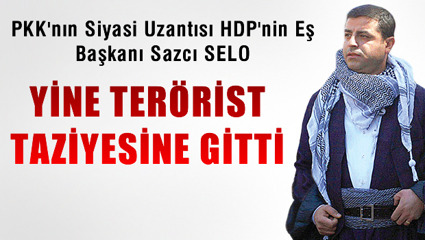Demirtaş yine terörist taziyesinde