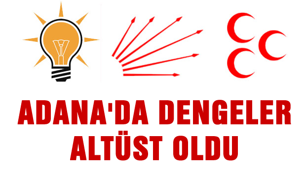 Adana'da dengeler tepetaklak