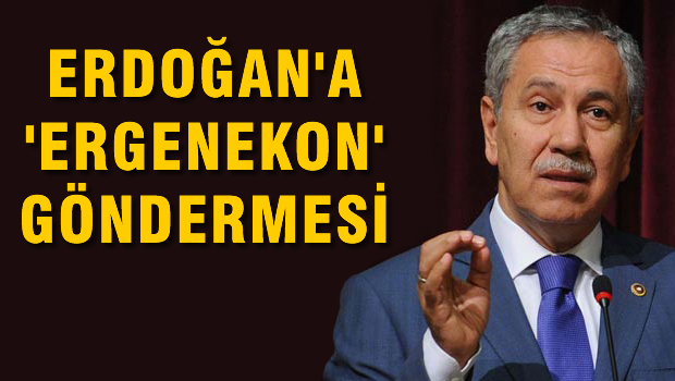Arınç'tan Erdoğan'a olay 'Ergenekon' göndermesi