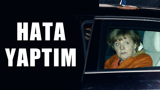 Merkel 'Hata yaptım'