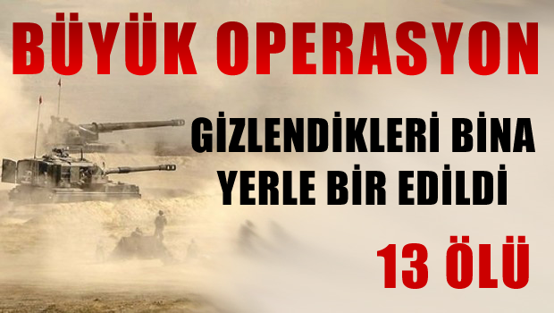 Gizlendikleri bina vuruldu... 13 ölü