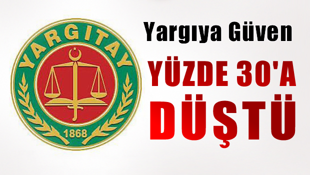 Yargıya güven yüzde 70'ti, şimdi yüzde 30'lara düştü