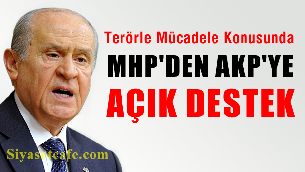 Bahçeli'den yine AKP'ye açık destek