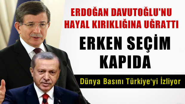 Erdoğan, Davutoğlu'nu hayal kırıklığına uğrattı