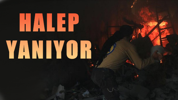 Halep ağır bombardıman altında
