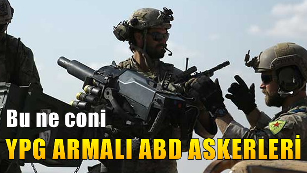 YPG armalı Amerikan askerleri