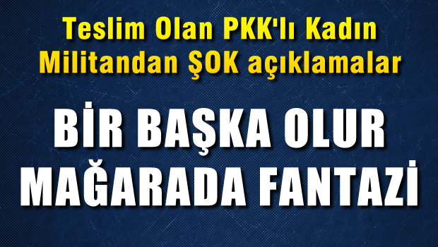 Teslim olan PKK'lı terörist tacize uğradığını anlattı