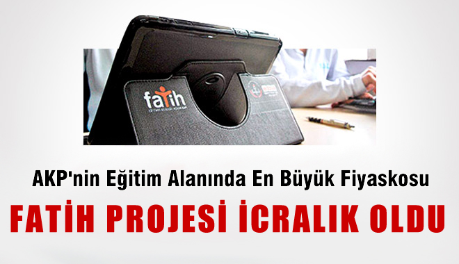Fatih Projesi İcralık Oldu; Okullara Haciz Geliyor!
