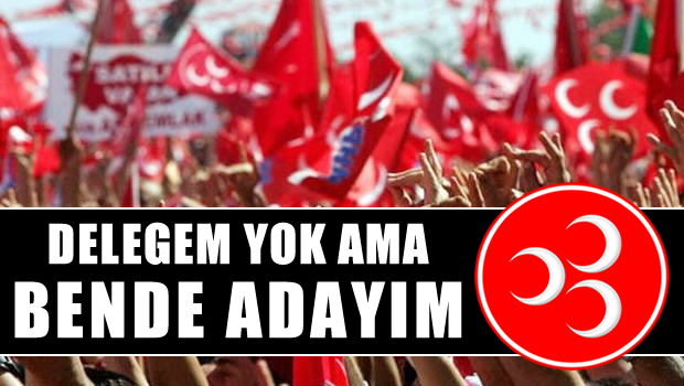 DELEGEM YOK AMA BENDE ADAYIM