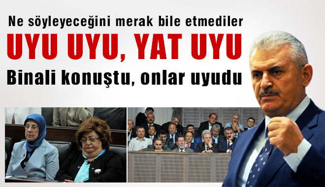 Binali Yıldırım Konuştu AKP'liler Uyudu