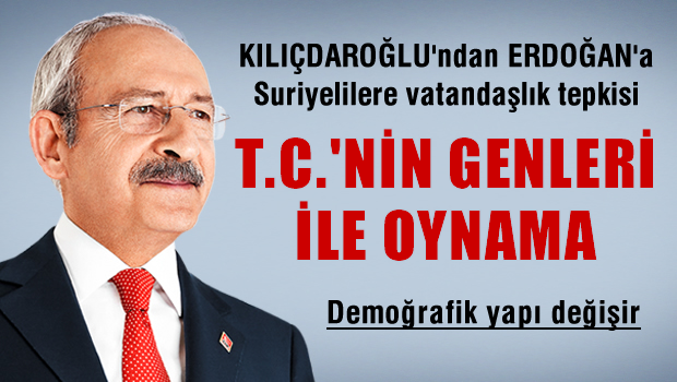 'TC'nin genleriyle oynama'