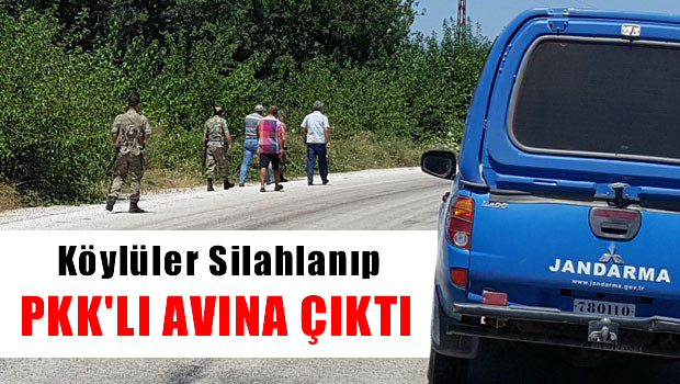Köylüler silahlanıp PKK'lı avına çıktı
