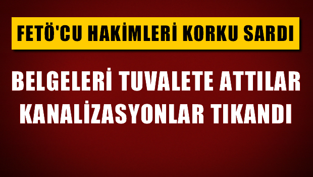 Hâkim ve savcı lojmanlarında tuvalete atılan evraktan kanalizasyon tıkandı!