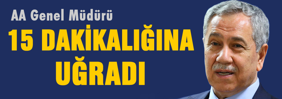 Arınç: 15 dakikalığına uğradı
