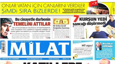 Yandaş gazete Erdoğan'ı eleştirdi