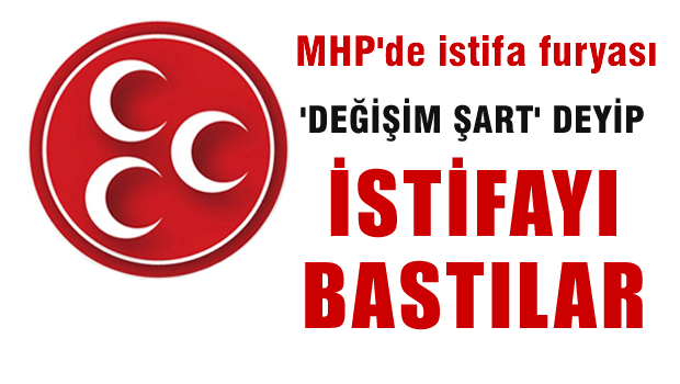 MHP'de 3 haftada 3. istifa!