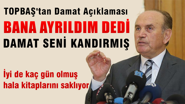 Kadir Topbaş'tan Ömer Faruk Kavurmacı açıklaması