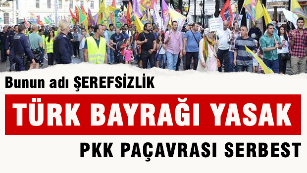 Türk Bayrağı Yasak, PKK Paçavrası Serbest