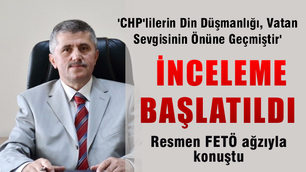 CHP mitingini eleştiren müdür incelemeye alındı