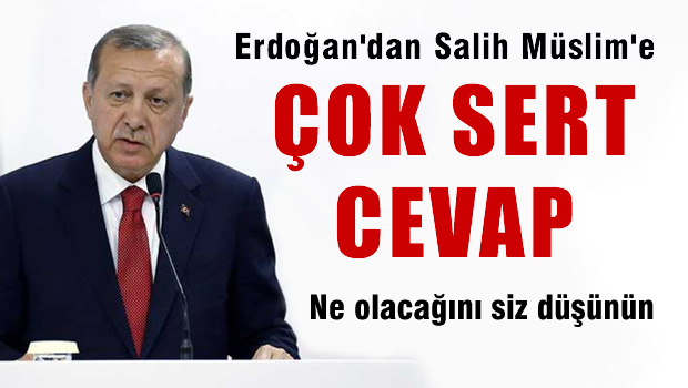 Erdoğan'dan Salih Müslim'e çok sert cevap