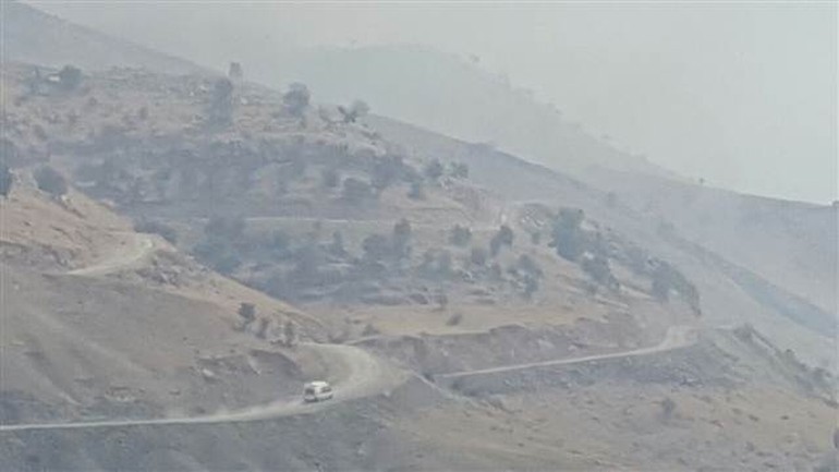 Baskına gelen PKK'lılar ağır darbe alıyor..