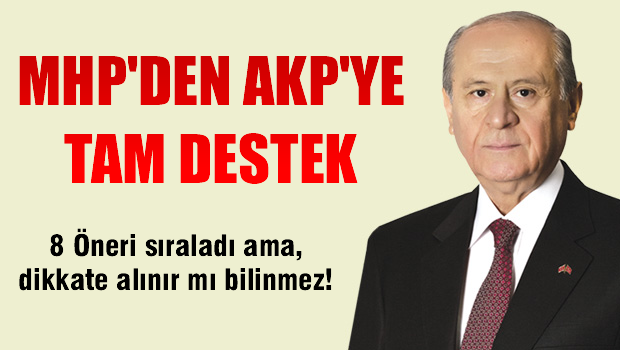 Bahçeli'den terörle mücadele için 8 öneri