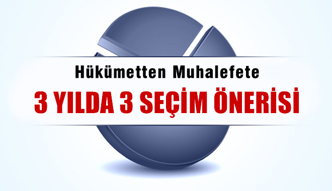 AKP'den 3 yılda 3 seçim önerisi