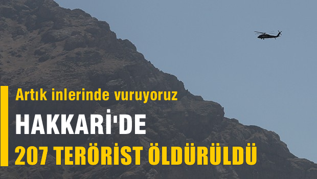 Çukurca'da 207 terörist öldürüldü