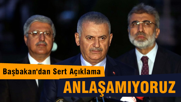 Başbakan Yıldırım 'Anlaşamıyoruz'