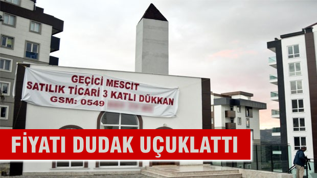 Parasını alamayınca mescidi satışa çıkardı