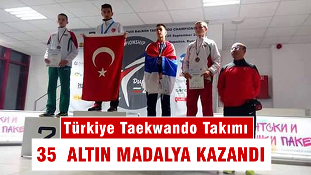 18. Balkan Taekwondo Şampiyonasında 35 madalya kazandı.