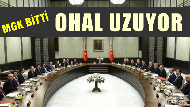 MGK sonrası yazılı açıklama yapıldı. OHAL uzuyor