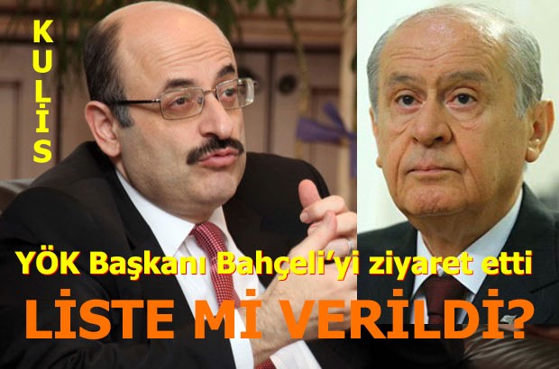 YÖK Başkanı Saraç, Bahçeli ile görüştü