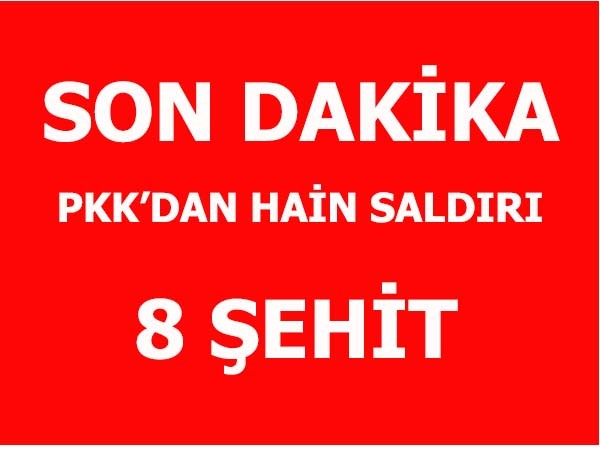 Şemdinli'den kahreden haber, 8 Şehit