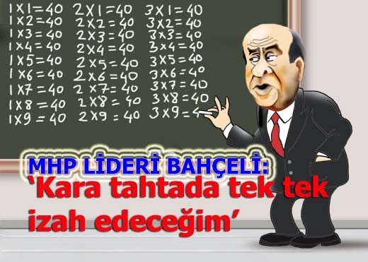 Bahçeli kara tahtada izah edecek!