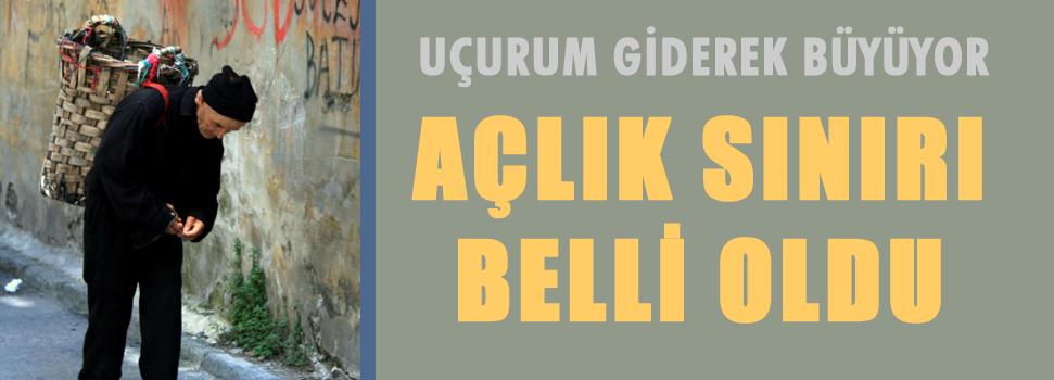 Türkiye'de açlık sınırı belli oldu!