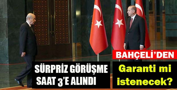 Sürpriz Erdoğan Bahçeli buluşması, 'Garanti' mi istenecek?