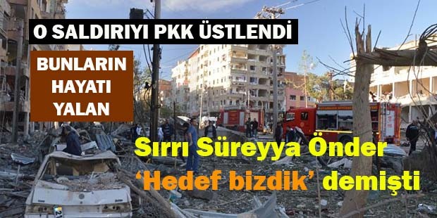 O saldırıyı PKK üstlendi