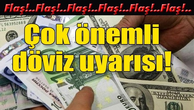 Dövizde şok uyarı