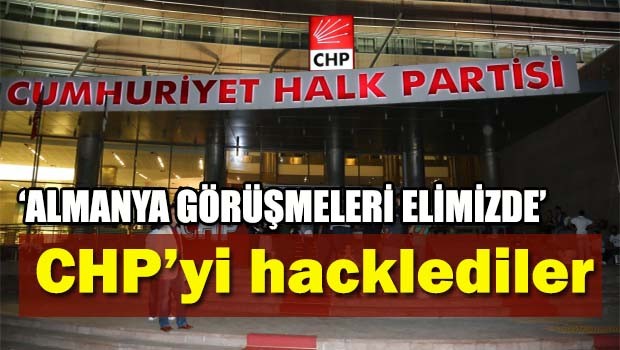 CHP'yi hacklediler!