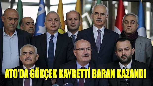 ATO'da Gökçek kaybetti Baran kazandı