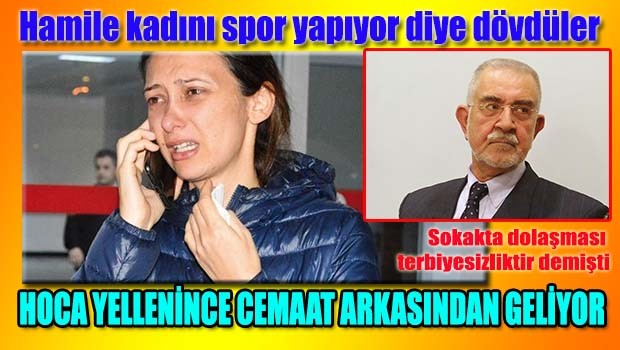 Hamile kadını spor yaptı diye dövdüler