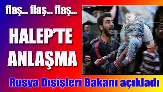 Halep'te anlaşma